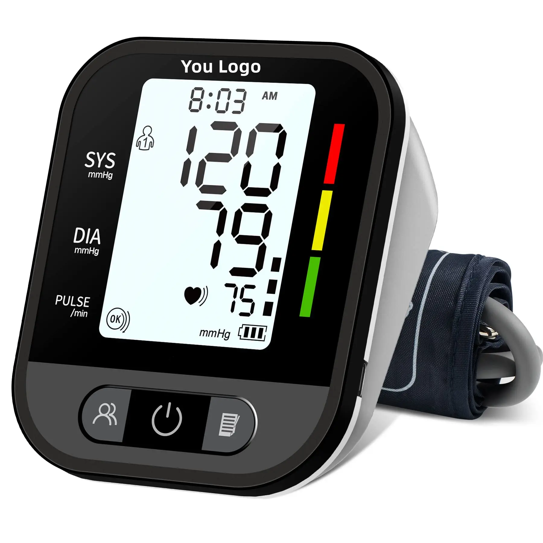 La sangre de la presión de los neumáticos Monitor Digital de presión de la máquina de presión arterial alta Dispositivo de vigilancia BP aparato Monitor de presión arterial Digital