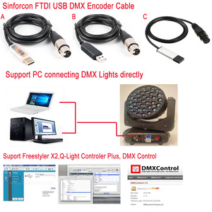 FTDI USB to XLR 3P Female for USB-DMX PC Control <strong>Cable</strong> Freestyler Computer Config Encoder <strong>Cable</strong> - Product Image 2