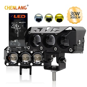 ไฟ LED 30W แบบสองสี CLM3เลนส์3000LM ลำแสงสูงต่ำสำหรับไฟ LED E-BIKES รถบรรทุกรถขุดรถจักรยานยนต์6000K 3000K - Product Image 1