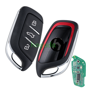 รีโมต3ปุ่มแบบสมาร์ทคีย์433MHz พร้อมสายสีแดง - Product Image 1