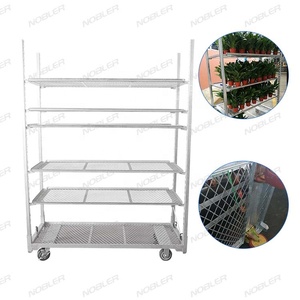 Corrosion Resistance Strong Not Easy to Rust Danish <strong>Trolley</strong> with Four-Wheel Rolling OEM Customizable Flower <strong>Trolley</strong> - Product Image 5