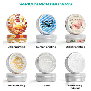 60ml <strong>Wholesale</strong> <strong>Price</strong> Metal Packing Container <strong>Tin</strong> <strong>Can</strong> Box for Cosmetic Customized logo Aluminum Jar with Lid - Product Image 6