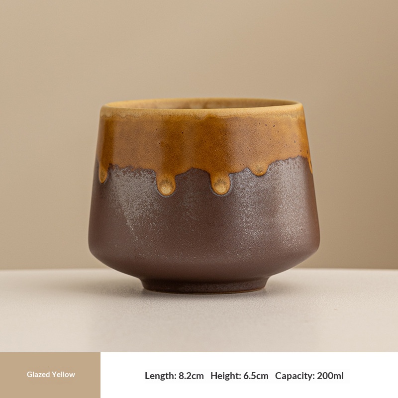 Flowing glaze yellow