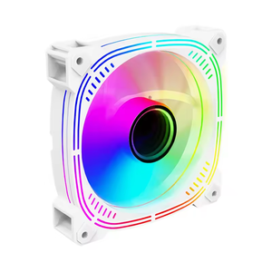 120mm RGB LEDゲーミングPCコンピュータファン4ピンマルチカラー5V ARGBプラスチックCPUクーラーコンピュータケース付きアプリケーション - Product Image 5