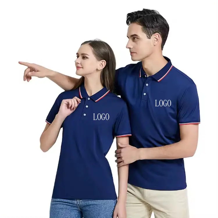 Camiseta polo 100% algodão para homens, camisa polo de manga curta lisa para golfe, camisa polo personalizada para homens