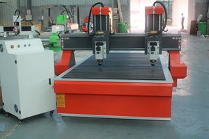 Velocidad rápida Dsp controlado 2 husillos talla de madera Ce máquina doble cabeza madera Cnc enrutador máquina para carpintería - Product Image 3