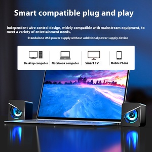 Escritorio con cable USB para subwoofer Bluetooth Super Bass 3W Tarjeta de memoria de salida-para altavoz de ordenador de Audio para el hogar al aire libre al por mayor