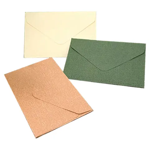 Sobre Retro de estilo occidental, papel de cáñamo texturizado, triangular en blanco, tarjeta de membresía Vip, embalaje, Mini sobre pequeño, 10,5x7cm