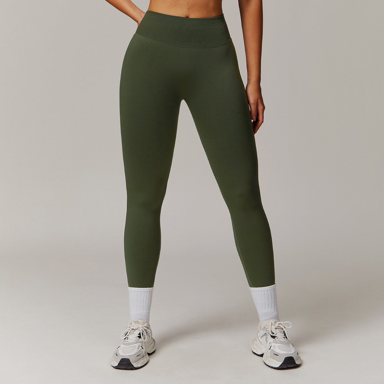Leggings verde scuro