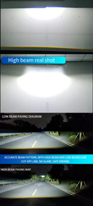 Yüksek parlak Bi projektör LED Lens 3.0 evrensel hiperboloid 110W 11000LM yüksek düşük işın 6500k G90C için araba - Product Image 6