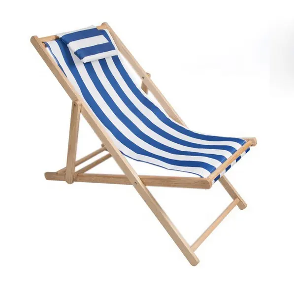 Yoho เก้าอี้ชายหาดพับได้ลายโลโก้,เก้าอี้ไม้ไผ่สำหรับทำกิจกรรมกลางแจ้งเก้าอี้ผ้าใบพับได้
