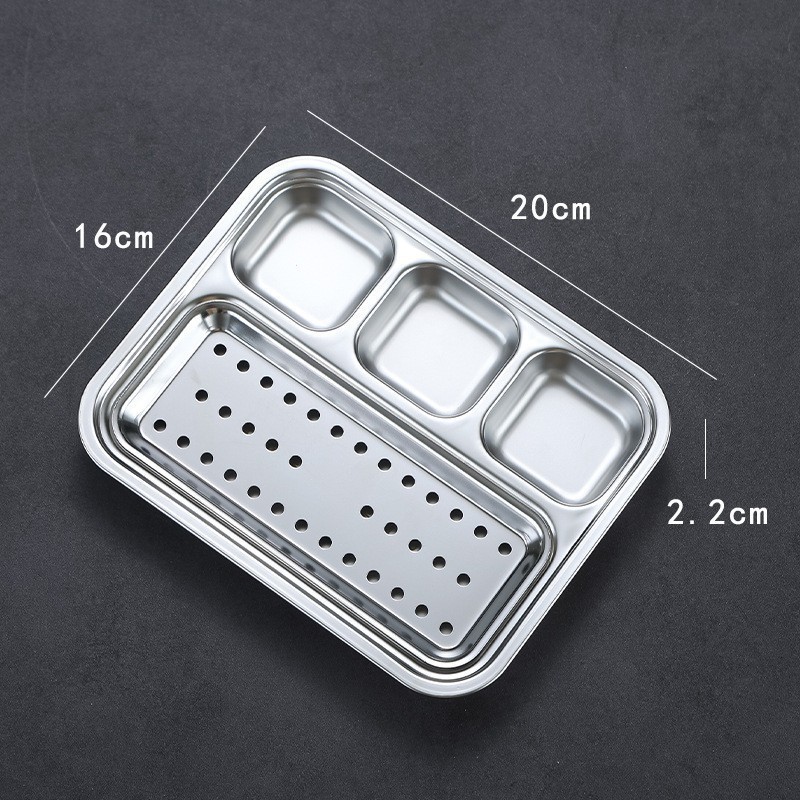 Meat plate draining rack (silver)