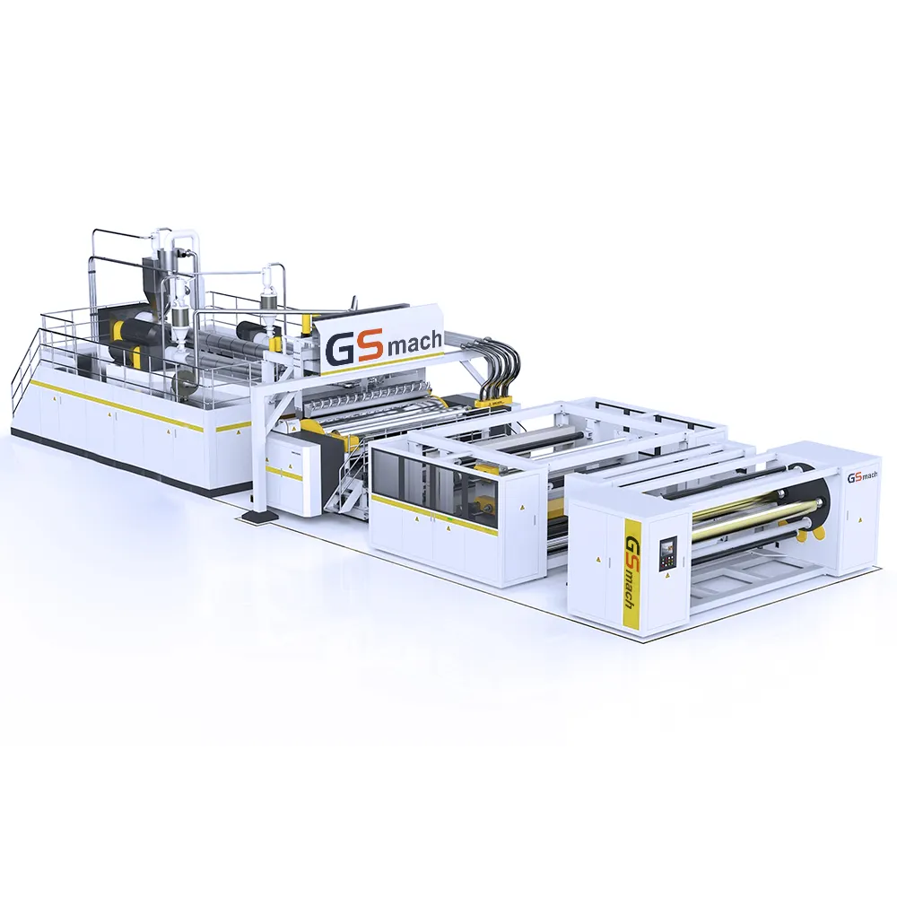 Máquina de fabricación de laminación de recubrimiento por extrusión de espuma EVA Línea de producción de película de celda solar EVA Maquinaria de película de fundición EVA de 1200mm