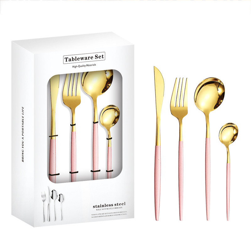 Pink & Golden-24PCS