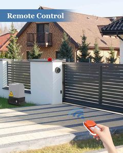 Automatic Heavy-Duty Motorized Door <strong>System</strong> App-Controlled Entry Gate Opener for Garages Modern Design for Factories - Product Image 4