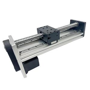 Carril de guía lineal de doble eje de plataforma GG Carril de deslizamiento lineal de eje óptico deslizante de tornillo doble para máquina de bloques GX80