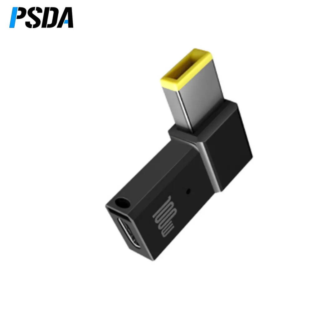 PSDA無料3DLOGOモンキーPD100Wラップトップ電源充電器アダプター5A20VコネクタメスType-C-DCオスジャックコンバーター (Le用)