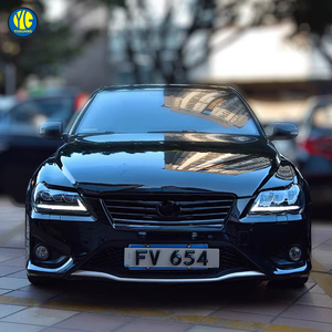 Toyota Mark X Headlights için LED farlar 2005 2009 yükseltme 3 lens başkanı işık ön lamba iblis göz tak ve çalıştır far - Product Image 4