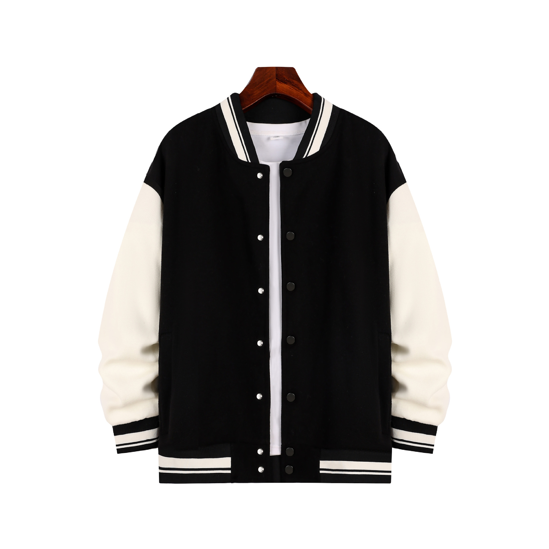 Negro con acentos blancos