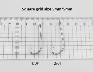 Số lượng lớn thép không gỉ fishhooks với dài xử lý và chống gỉ Tính năng lớn bass cá ngựa ống thép gai lỗ biển Móc Câu Cá - Product Image 2