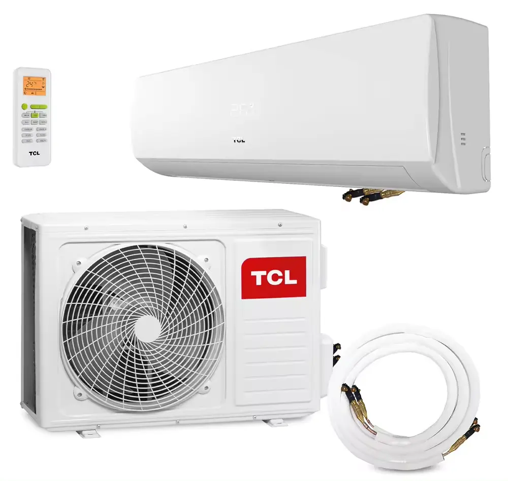 TCL 12000btu מיני מפוצל ללא צינורות עם קירור Vrv Vrf תקרת מיניספליט קיר חם וקר מצנן אוויר מזגן