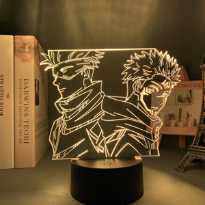 Howlighting מותאם אישית עיצוב התקפה על טיטאן אנימה 3D אשליה ילדים שינה ססגוניות אקריליק לילה אורות מנורת שולחן