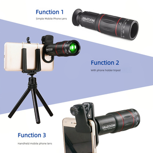 Telefoto cep telefonu lensli manzara ve hayvanları yakalamak için 28x monoküler teleskop zoom objektifi - Product Image 5