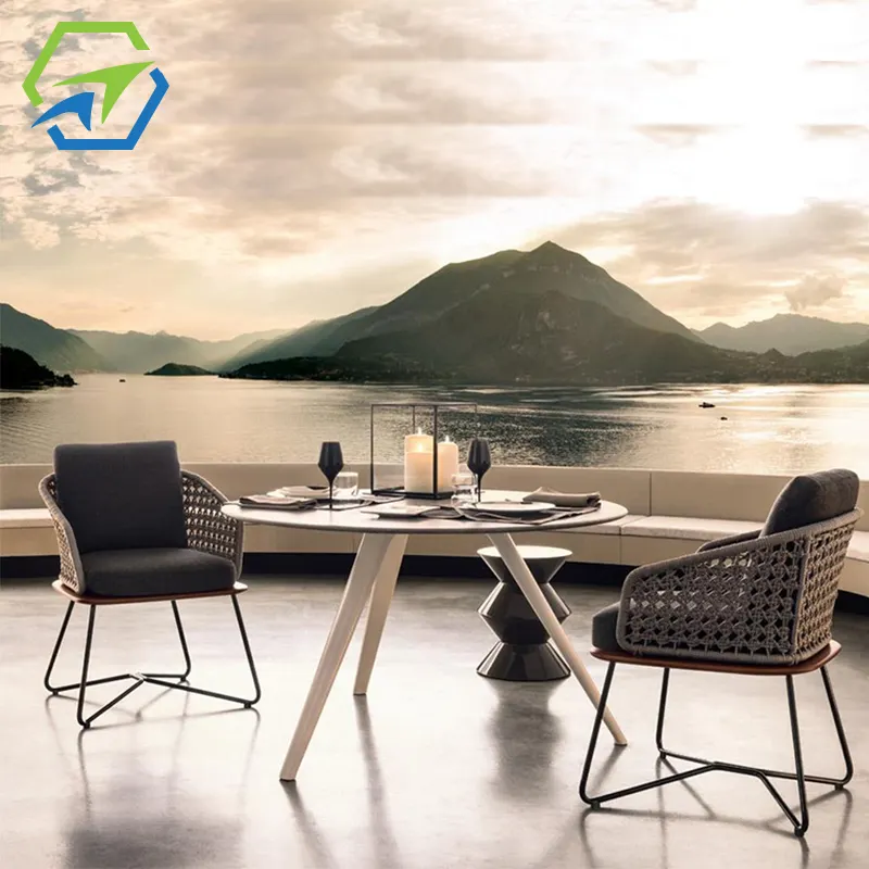 Beach bar restaurant furniture out door terrace patio dining table and chairs set outdoor dining sets