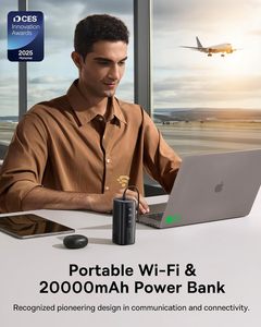 Cho 4G LTE di động hotspot 20000mAh Li-polymer pin 67 Wát 2-in-1 xách tay Wifi du lịch 150 các nước không có Sim/Hợp đồng 10 - Product Image 2