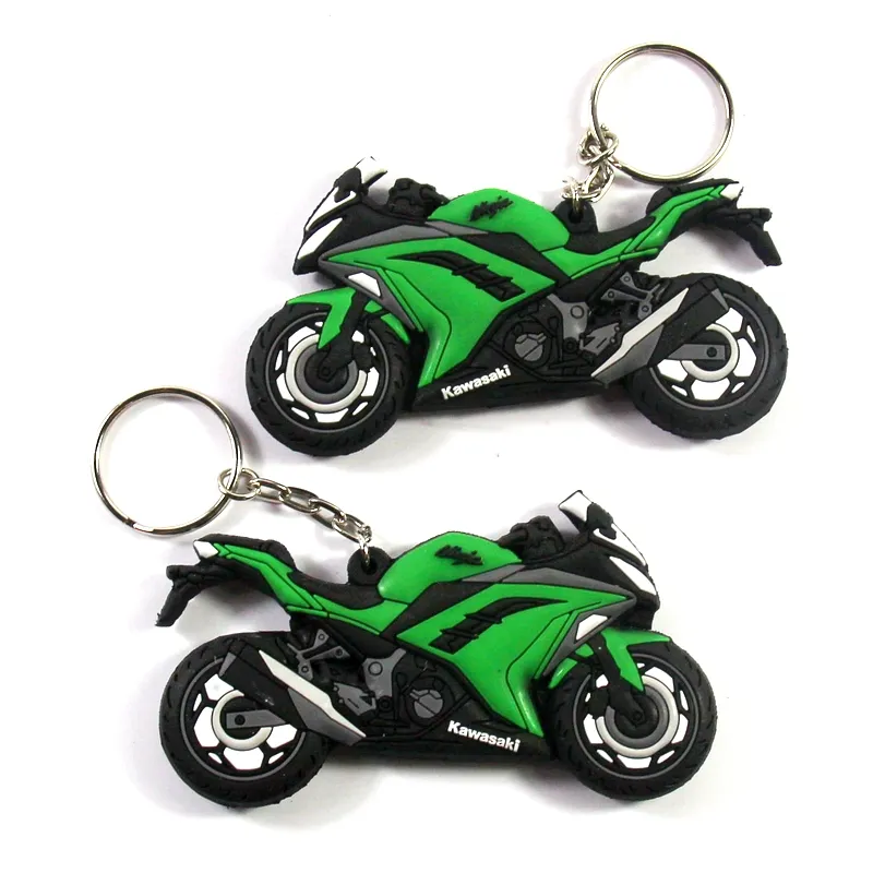 맞춤형 광고 프로모션 소프트 PVC 키 체인 3D 맞춤형 오토바이 모양 고무 열쇠 고리
