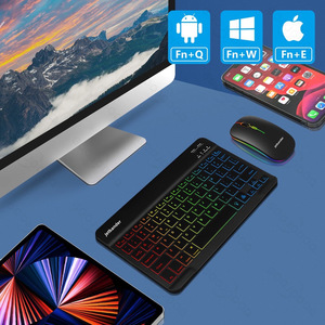 Combo de teclado y ratón inalámbricos para Windows, inalámbrico de 2,4 GHz, ratón compacto, para PC, Laptopm, batería recargable de larga duración - Product Image 5