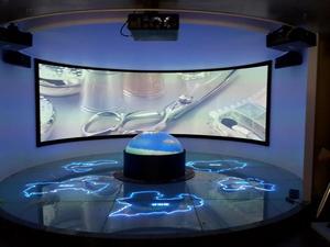 FUTURE 300 Inch <strong>Curved</strong> <strong>Fixed</strong> <strong>Frame</strong> Projector <strong>Screen</strong> 180 Degree Large Visual Angle <strong>Curved</strong> Aluminium <strong>Frame</strong> Projection <strong>Screen</strong> - Product Image 6