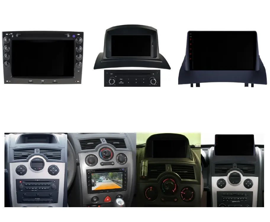 UPSZTEC système Android à écran tactile, DVD spécial, GPS, lecteur vidéo de voiture pour Renault Megane 2 II 2003 2004 2005 2006 2007 2008 2009