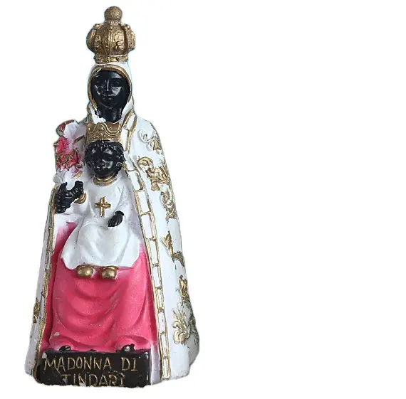 Madonna Di Tindari Vergine Maria Statua Figurine Dell'interno Della Decorazione Di Arte e Da Collezione TV e Film Di Carattere Antico Imitazione CN;FUJ