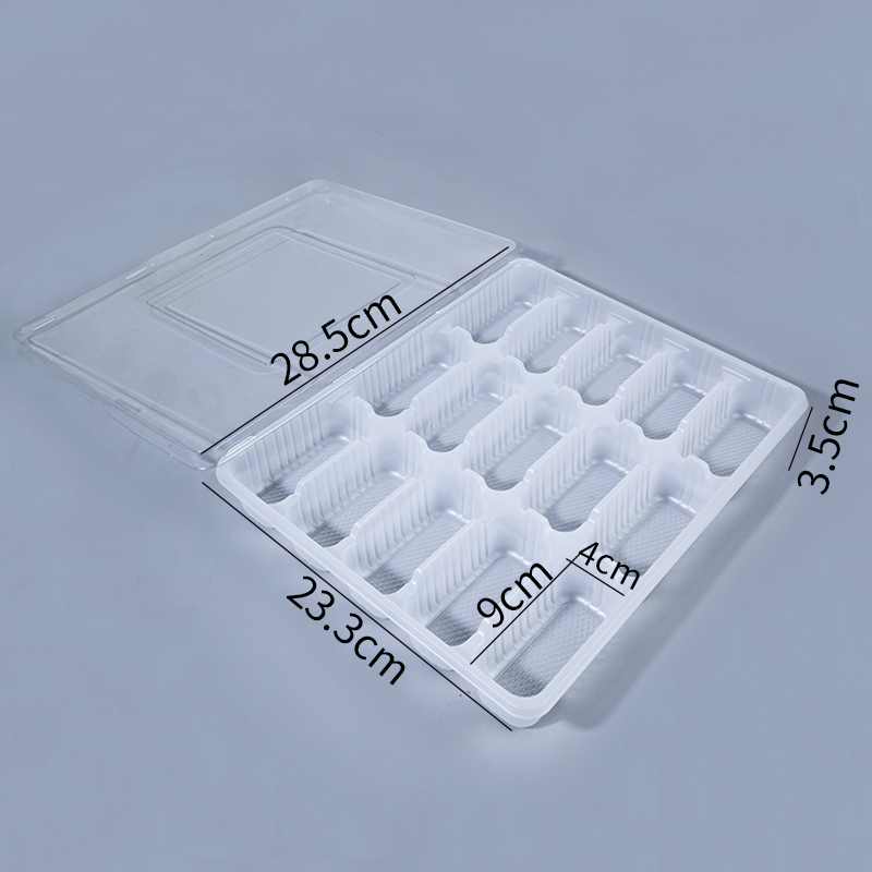 15-grid tray with transparent lid