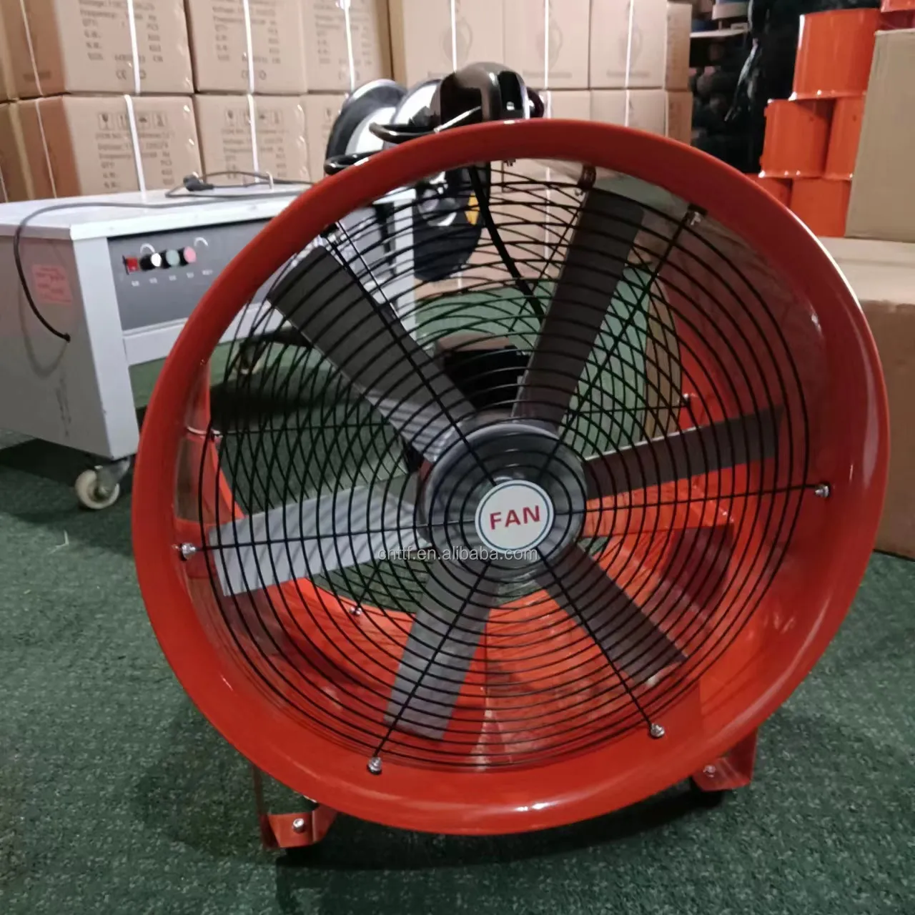 Ventilador de ventilación de automatización axial portátil, 16 '', 400mm, 1450rpm, para industria marina, equipo de aves de corral