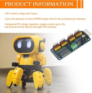 PCA9685A 16-Kanal-PWM-Servotreiber platine 12-Bit-IIC-Schnittstellenmodul Kompatibel mit Arduin Electronic Modules Kits