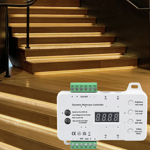 Easy Install Dynamic Staircase Controller <strong>LCD</strong> Digital <strong>Display</strong> 2 PIR <strong>Motion</strong> <strong>Sensor</strong> Stair Light Controller for 16 Steps DC 12V 24V - Product Image 6