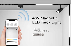 Trần ánh sáng tại chỗ có thể điều chỉnh LED 20 48V từ theo dõi ánh sáng LED với từ theo dõi đường sắt - Product Image 6