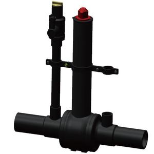 Su veya gaz için tek temizleme ile ERA HDPE küresel vanalar serisi pe vana