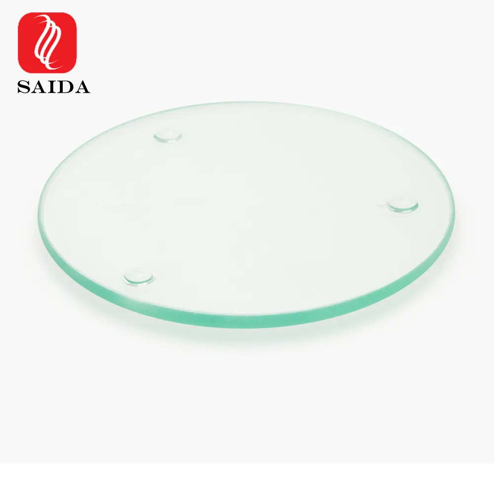 Transparent 3mm 4mm 5mm Square Round Clear Tempered Glass Wedding Coaster with Customized Design Frosted Wafer Glass Plate