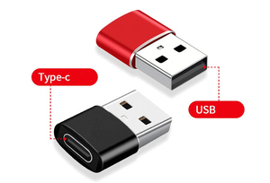 USB到USB C适配器C型母到公充电器转换器