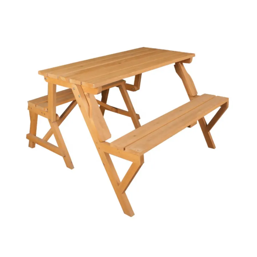 Klappbare Picknick tischs ets, Bierbank-Set Pub Dining Seat Gartenmöbel im Freien, chinesisches Massivholz aus Holz