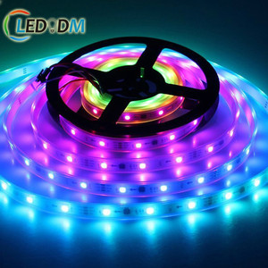 Guangdong sıcak satış ws2811 RGB LED şerit 12V WS2811 IC 30 LED/m piksel programlanabilir bağımsız adreslenebilir sihirli renkli LED şerit - Product Image 2