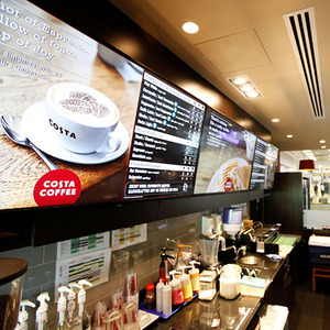 LETINE 32&quot; Ultra Thin Wall Mounted Advertising Display Hanging LCD Digital Video Menu Board - Product Image 5