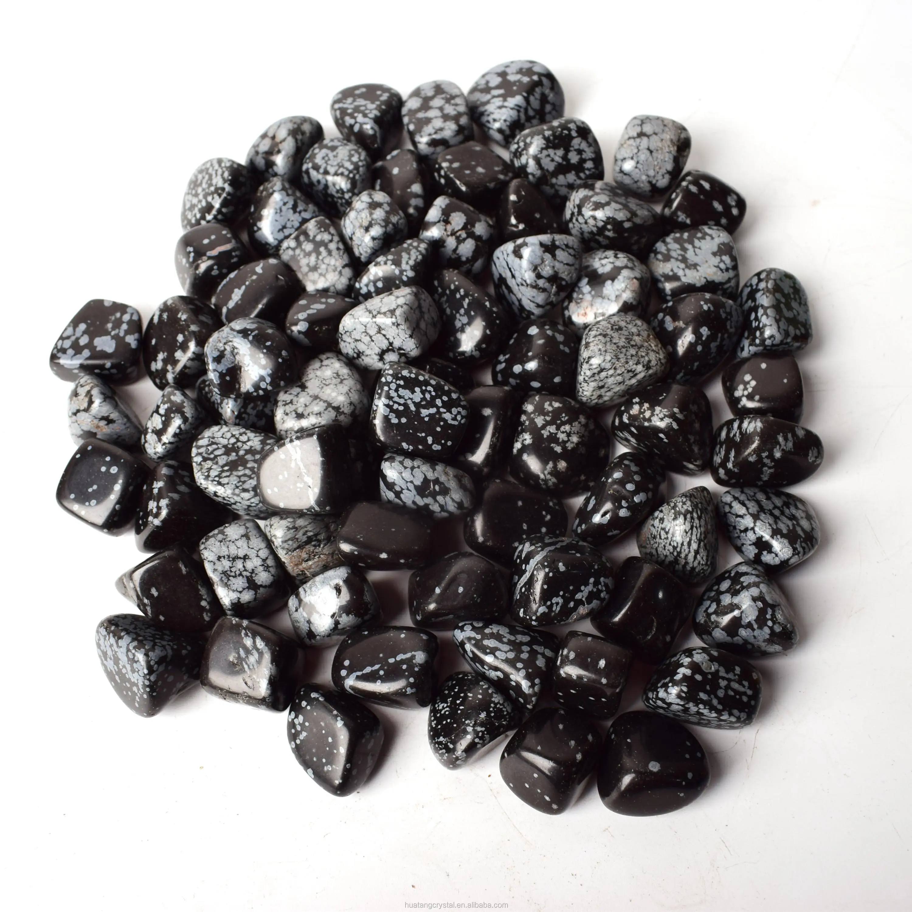 Fabrik Preis Hohe Qualität Schneeflocke Obsidian Fiel Steine für Dekoration