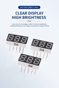 0.25 pollici 3 Bit ad alta luminosità 7 segmento Display a LED schermo rosso Display a caratteri diretti in fabbrica prodotto di visualizzazione - Product Image 2
