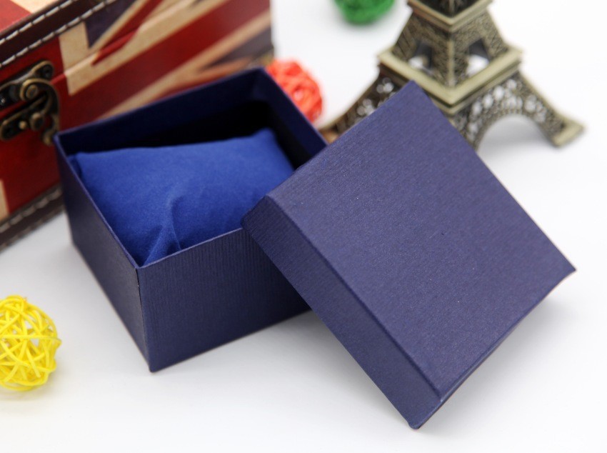 dark blue watch box