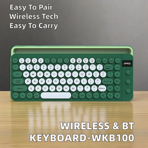Compact 90-Keys 2.4Ghz Wireless Office <strong>Keyboard</strong> Silk Screen Kailh Axis Body USB Quiet Holder New Compact Rechargeable <strong>Keyboard</strong> - Product Image 3