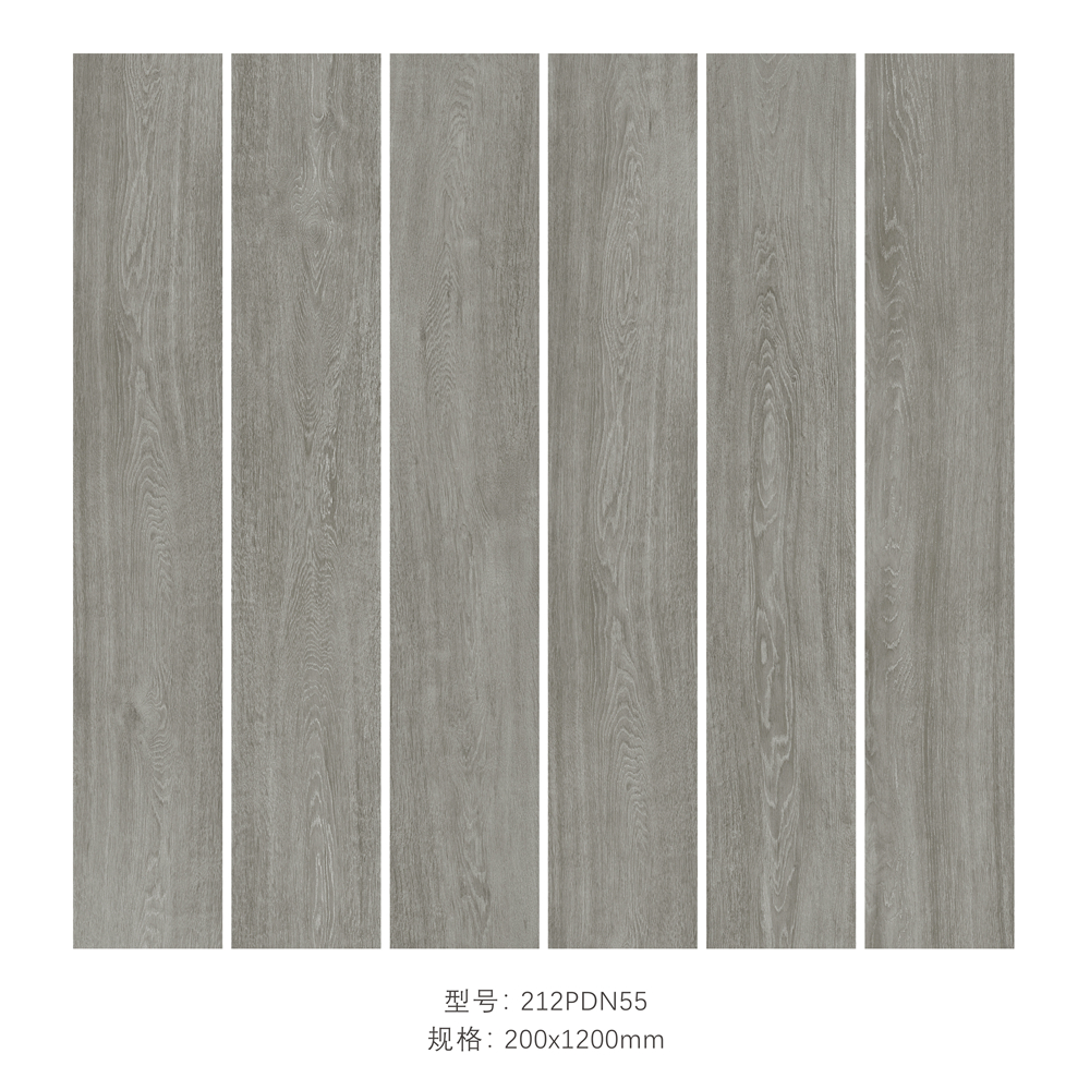 Chinese Porcelain Wood  Tile For Living Room Library Study Room 200x1200mm